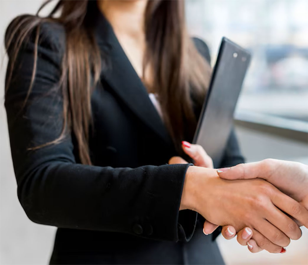 brunette-businesswoman-making-negotiation_23-2148142804